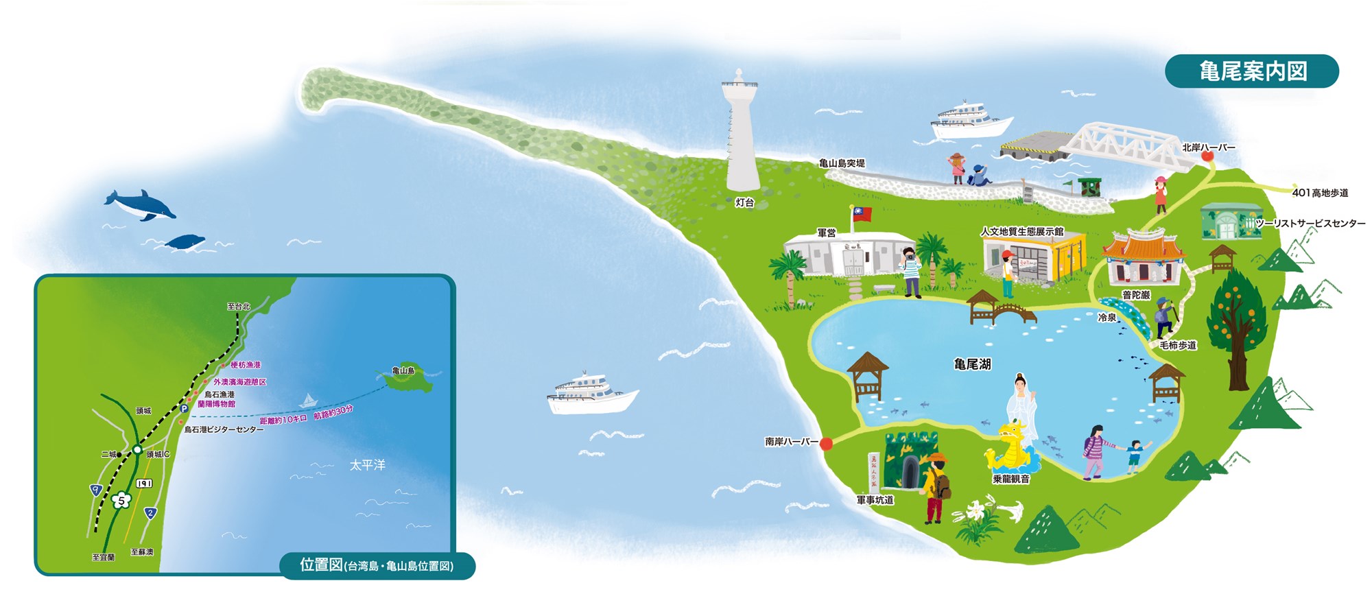 龜山島龜尾地圖